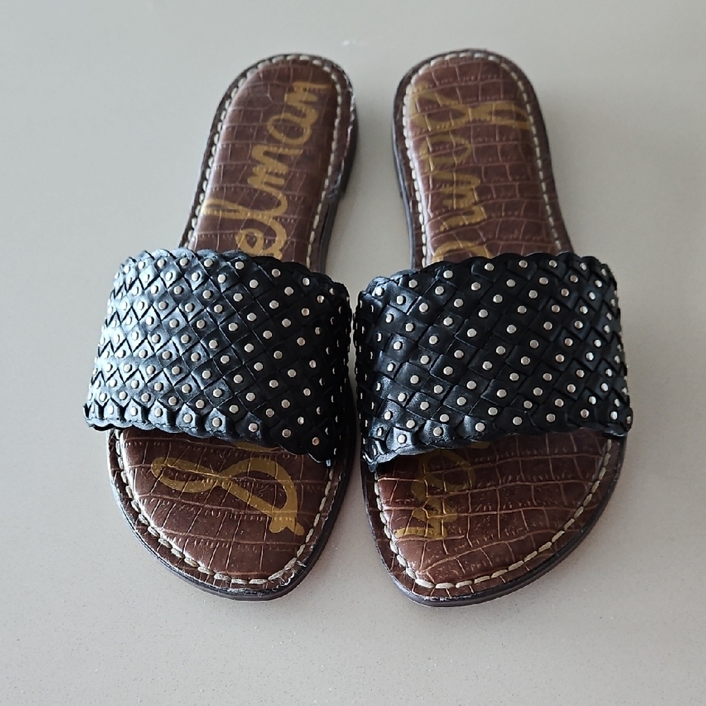 Sam Edelman Black Studded Sandals
